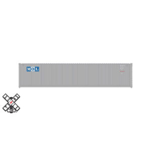 Scale Trains HO 40’ CIMC Modern Angled Corrugation Container MOL