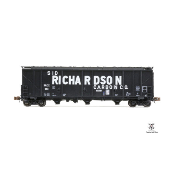 Scale Trains N Rivet Counter Thrall 5750 1970s Version Carbon Black Covered Hopper Sid Richardson “Billboard, SRCX”
