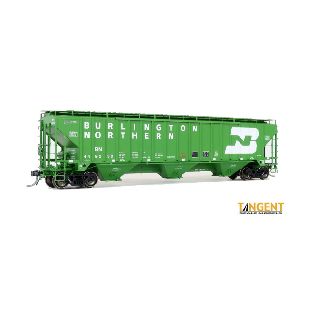 Tangent HO PS2CD 4750 Covered Hopper Burlington Northern "Delivered 1