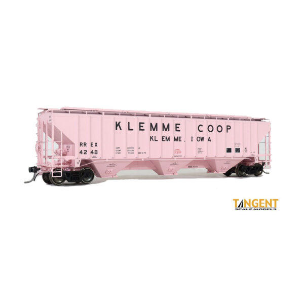 Tangent HO PS-2CD 4750 Covered Hopper Klemme COOP "RREX, Pink 4-1979"