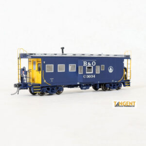 Tangent HO ICC I-18 Steel Bay Window Caboose Baltimore & Ohio "1965+" w/ Lights