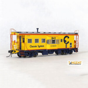 Tangent HO ICC I-18 Steel Bay Window Caboose Chessie System "B&O 1979+" w/ Lights