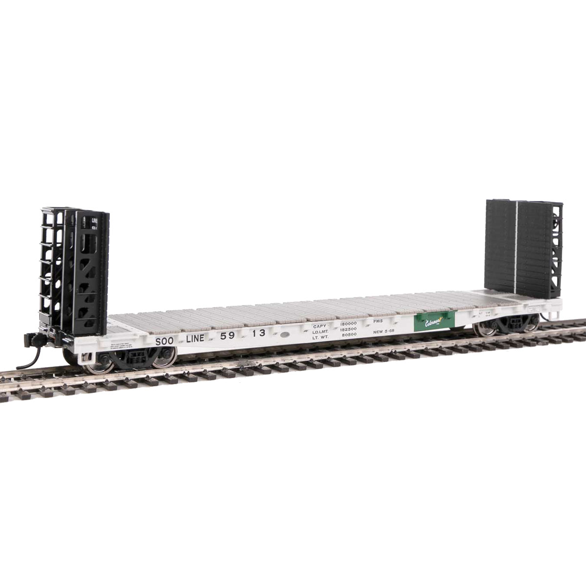 Walthers Mainline HO 53' GSC Bulkhead Flat Car Soo Line - Spring Creek ...