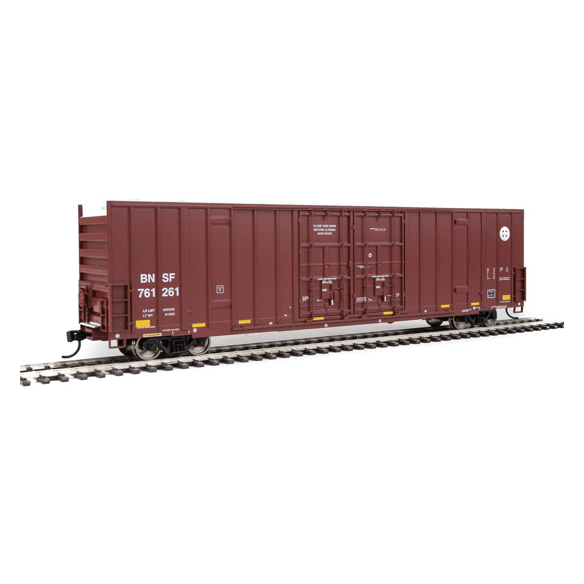 Walthers Mainline HO 60' High Cube Box Car BNSF "Circle Cross" Spring