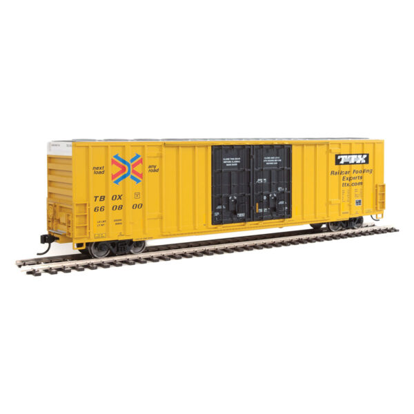 Walthers Mainline HO 60' High Cube Box Car TTX "Speed Logo"