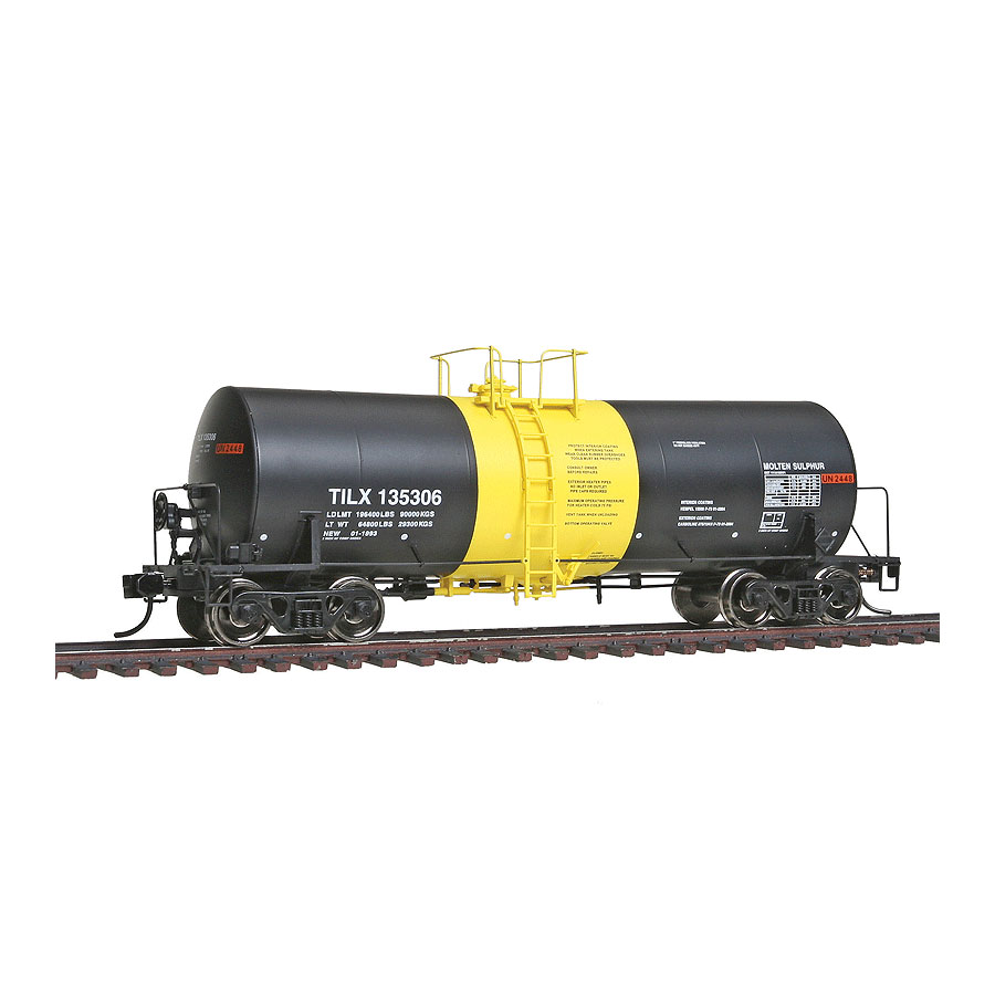 Walthers Proto HO 40' Trinity 14,000 Gallon Molten Sulfur Tank Car