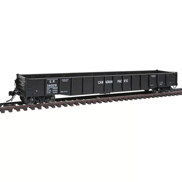 Rapido HO 52' 6" Mill Gondola Canadian Pacific "As Delivered Black"