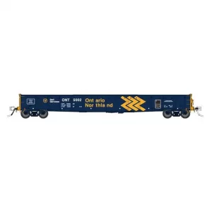 Rapido HO 52' 6" Mill Gondola Ontario Northland "Blue, Chevron Logo"