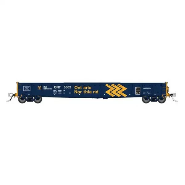 Rapido HO 52' 6" Mill Gondola Ontario Northland "Blue, Chevron Logo"