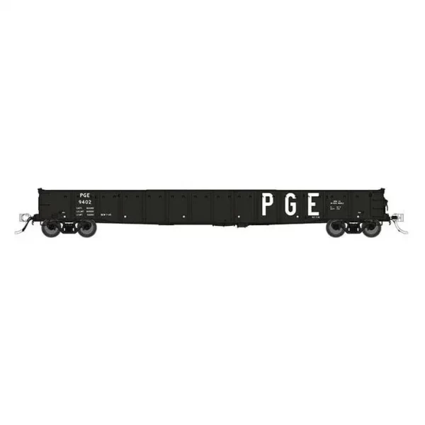 Rapido HO 52' 6" Mill Gondola Pacific Great Eastern "Black"