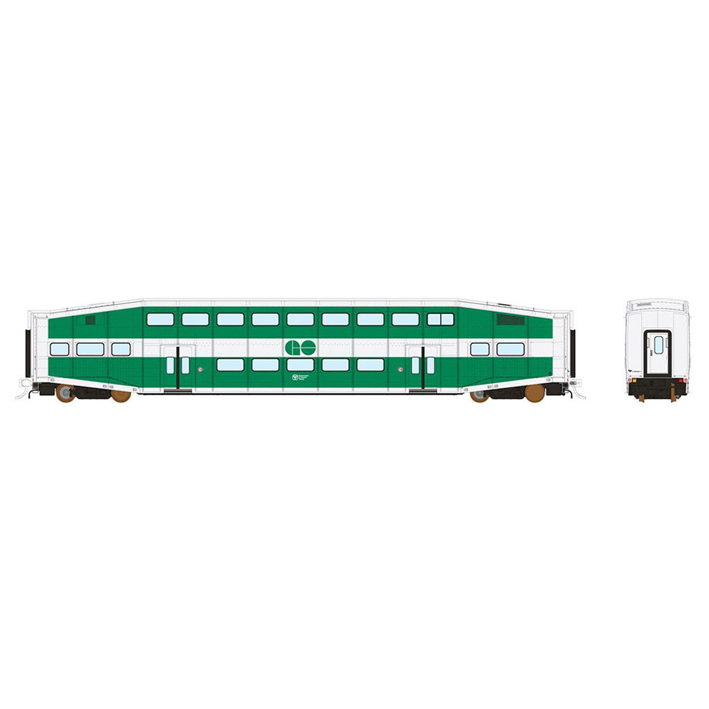 Rapido HO BiLevel Commuter Coach GO Transit "Series I Coach"