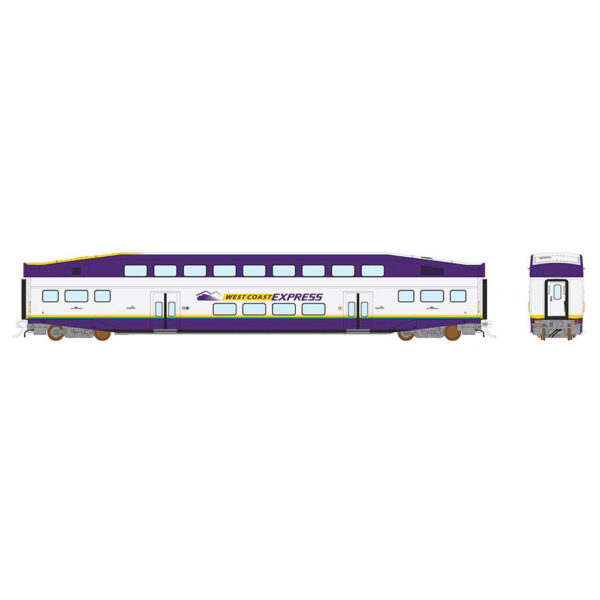 Rapido HO BiLevel Commuter Coach West Coast Express Vancouver "Series IV Coach"