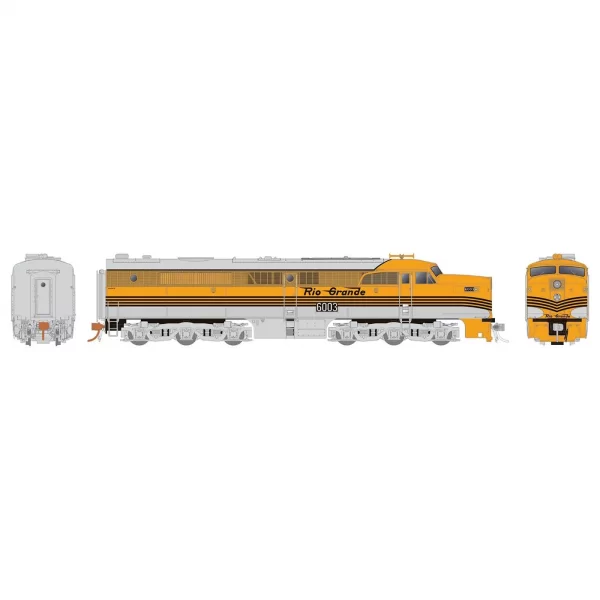 Rapido HO Alco PA-1 Denver & Rio Grande "Five Stripe"
