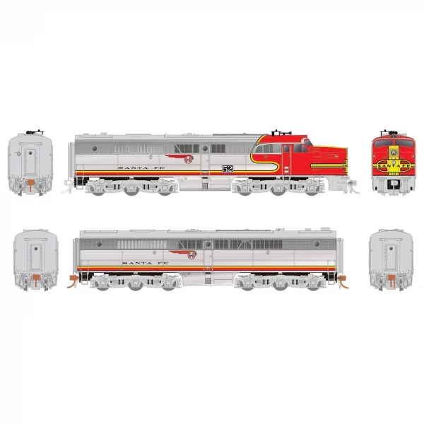 Rapido HO Alco PA-1 & PB-1 Santa Fe