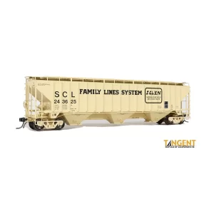 Tangent HO PS-2CD 4750 Covered Hopper Seaboard Coast Line "Family Lines, 7-1980"
