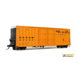 Tangent HO 50' Gunderson 6089 High Cube Box Car Denver & Rio Grande "As Delivered 1969"