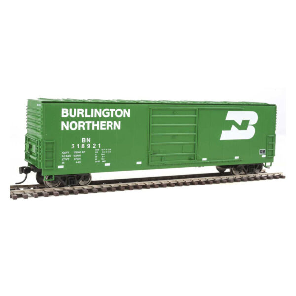 Walthers Mainline HO 50' Evans Smooth Side Box Car Burlington Northern