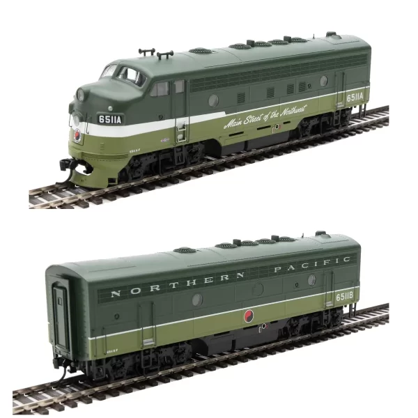 Walthers Mainline HO F7A-B Northern Pacific "Two Tone Green" w/ DCC & Sound