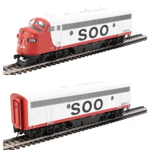 Walthers Mainline HO F7A-B Soo Line w/ DCC & Sound