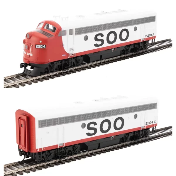 Walthers Mainline HO F7A-B Soo Line w/ DCC & Sound - Image 2
