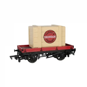 Bachmann HO Thomas & Friends Plank Wagon w/ Brendam Cargo & Freight Crate