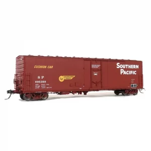 Moloco HO 50′ RBL Plate B Boxcar, Offset Door Southern Pacific "Repaint SAC 4-79"
