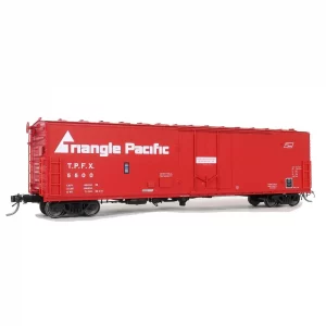 Moloco HO 50' RBL Plate B Boxcar, Offset Door Triangle Pacific