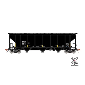 Scale Trains N Rivet Counter Thrall 4727 Carbon Black Covered Hopper Continental Carbon “CTNX”