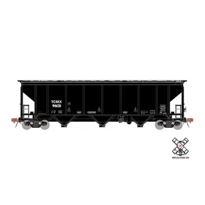 Scale Trains N Rivet Counter Thrall 4727 Carbon Black Covered Hopper Transportation Company of America “TCMX"
