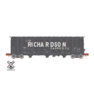 Scale Trains N Rivet Counter Thrall 5750 1970s Version Carbon Black Covered Hopper Sid Richardson “Worn Lettering, SRCX”