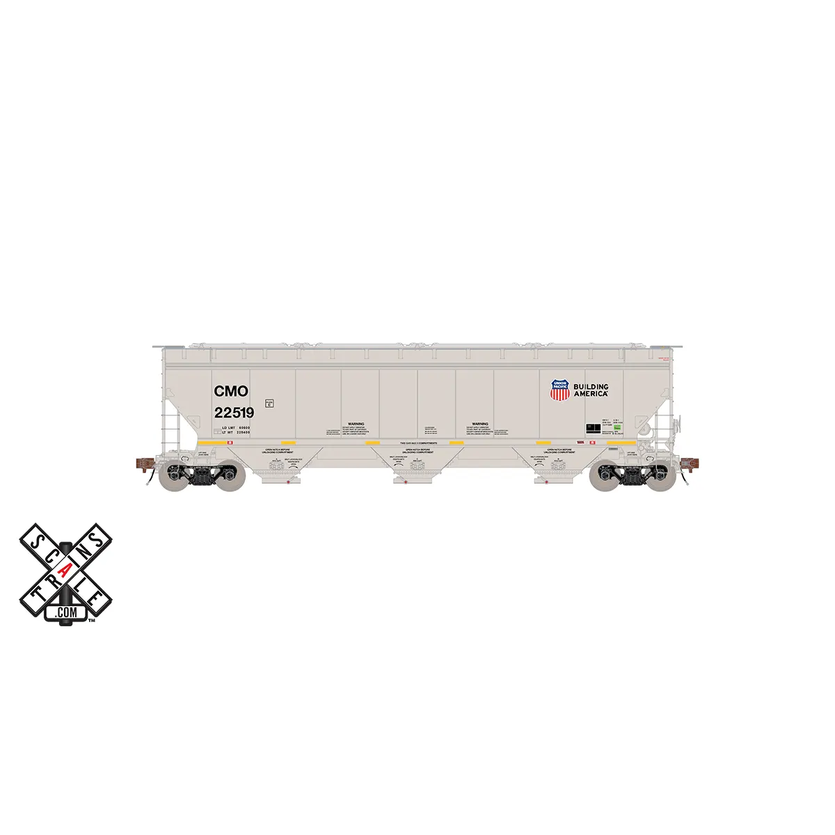 ScaleTrains HO Rivet Counter Gunderson 5188 Covered Hopper Union Pacific "CMO"