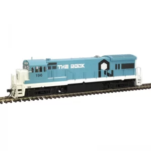 Atlas HO U33B Rock Island "Blue" w/ DCC & Sound