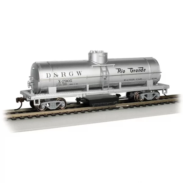 Bachmann HO Track Cleaning Tank Car Denver & Rio Grande "MOW Silver"