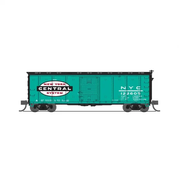 Broadway Limited N NYC 40′ Steel Box Car New York Central "Jade Green, Fantasy Scheme" 2 Pack