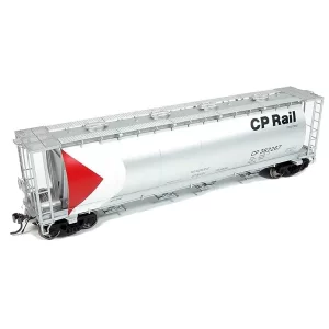 Rapido HO 3800 Cubic Foot Cylindrical Hopper Canadian Pacific "Silver with Large Multimark Logo"