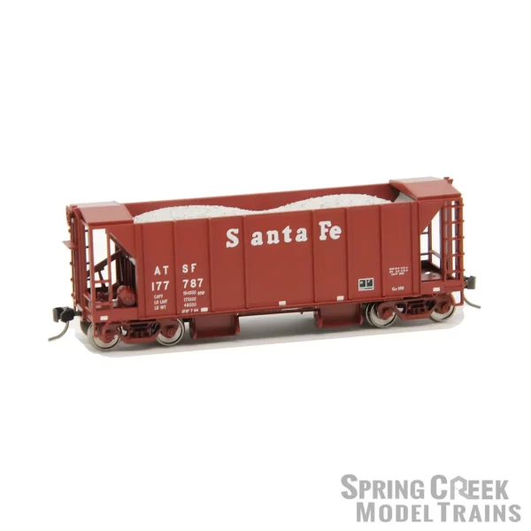 Spring Creek Exclusive HO Bowser 70 Ton 2 Bay Ballast Hopper with Side Chutes Santa Fe - Image 3