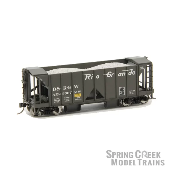 Spring Creek Exclusive HO Bowser 70 Ton 2 Bay Ballast Hopper with Side Chutes Denver & Rio Grande - Image 3