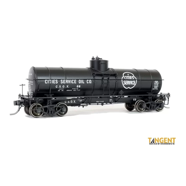 Tangent HO GA 8,000 Gal. Radial Course Tank Car Cities Service Oil Company "CSOX, 1937+"