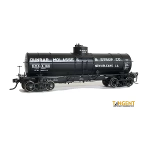 Tangent HO GA 8,000 Gal. Radial Course Tank Car Dunbar Molasses & Syrup "DMSX, 1919+"