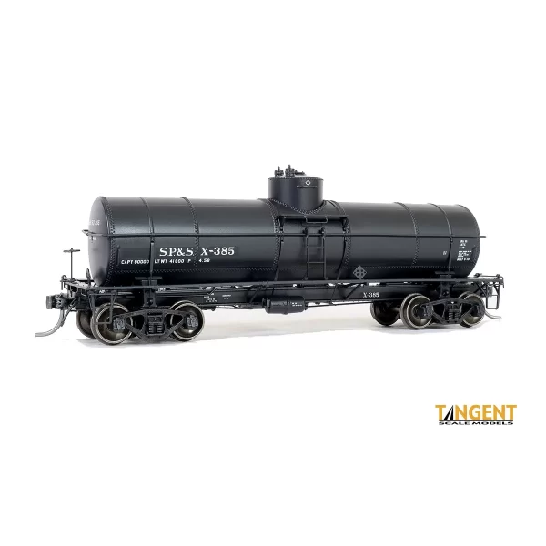 Tangent HO GA 8,000 Gal. Radial Course Tank Car Spokane Portland & Seattle "Water Service BN Era, 1972+"
