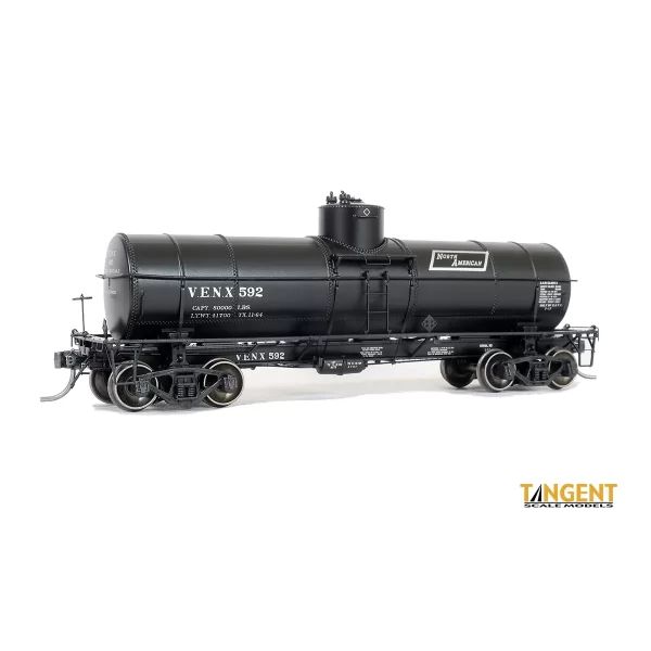 Tangent HO GA 8,000 Gal. Radial Course Tank Car North American Lease "VENX, 1964+"