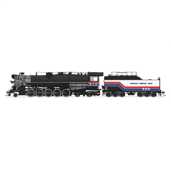 Broadway Limited Brass Hybrid Paragon4 HO 2-10-4 Texas & Pacific "American Freedom Train" #610 w/ DCC, Sound, & Smoke