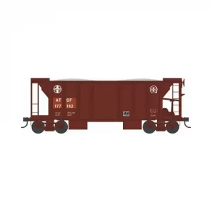Bowser HO 70 Ton 2 Bay Ballast Hopper with Side Chutes Santa Fe "Quality Logo, Patched"