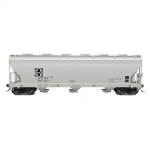 Intermountain HO ACF 4650 Covered Hopper Santa Fe "Gray"