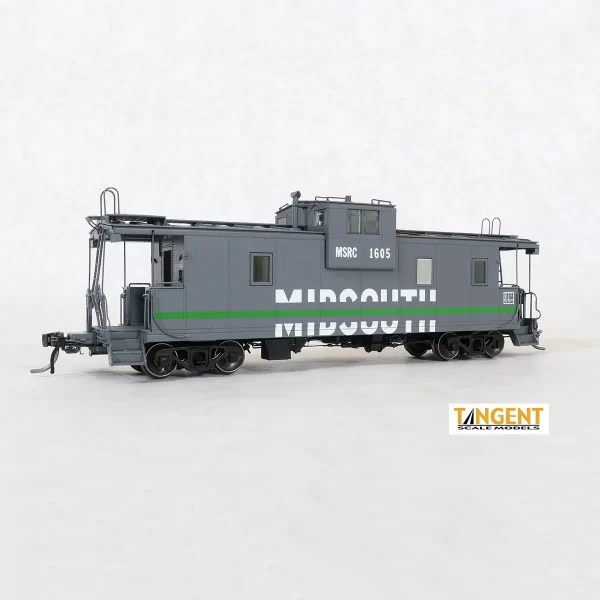 Tangent HO Centralia Shops Steel Wide Vision Caboose MidSouth w/ Lights