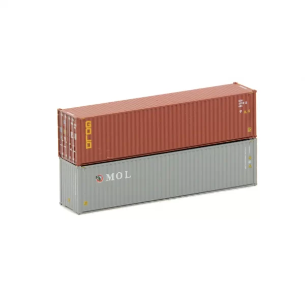 Jacksonville Terminal N 40' High Cube Corrugated Container Gold & MOL