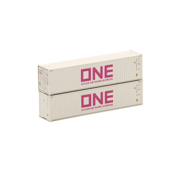 Jacksonville Terminal N 40' High Cube Corrugated Container Ocean Network Express "Light Gray"