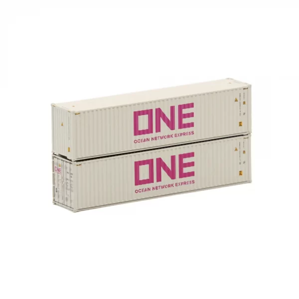 Jacksonville Terminal N 40' High Cube Corrugated Container Ocean Network Express "Light Gray" - Image 2
