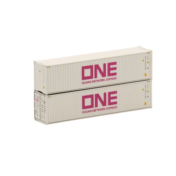 Jacksonville Terminal N 40' High Cube Corrugated Container Ocean Network Express "Light Gray" - Image 3