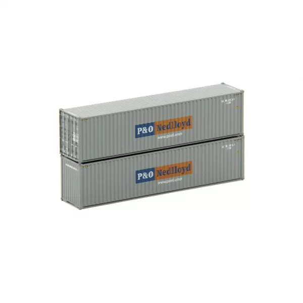 Jacksonville Terminal N 40' High Cube Corrugated Container P&O Nedlloyd "Gray"